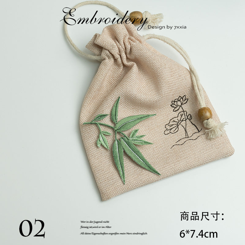 Wholesale 10pcs Bamboo embroidery patch